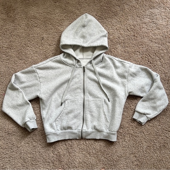 Vitality Stone Marl Grey Cozy Uni Zip Up Hoodie Size Small - Picture 4 of 15